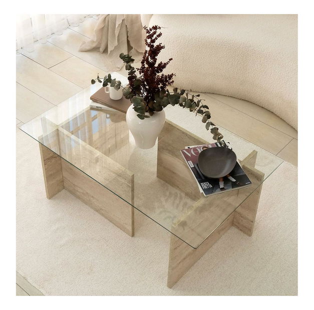 Konferenční stolek Elizei 3 (travertin)