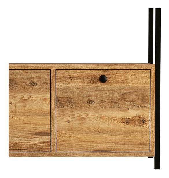 Skříňka Narula (ořech + černá) *bazar