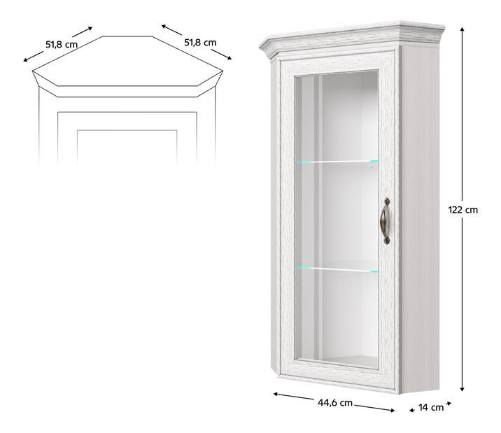 Rohový nástavec Trippy (woodline krém) *výprodej