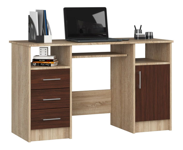 PC stolek Aziza (dub sonoma + wenge) *výprodej