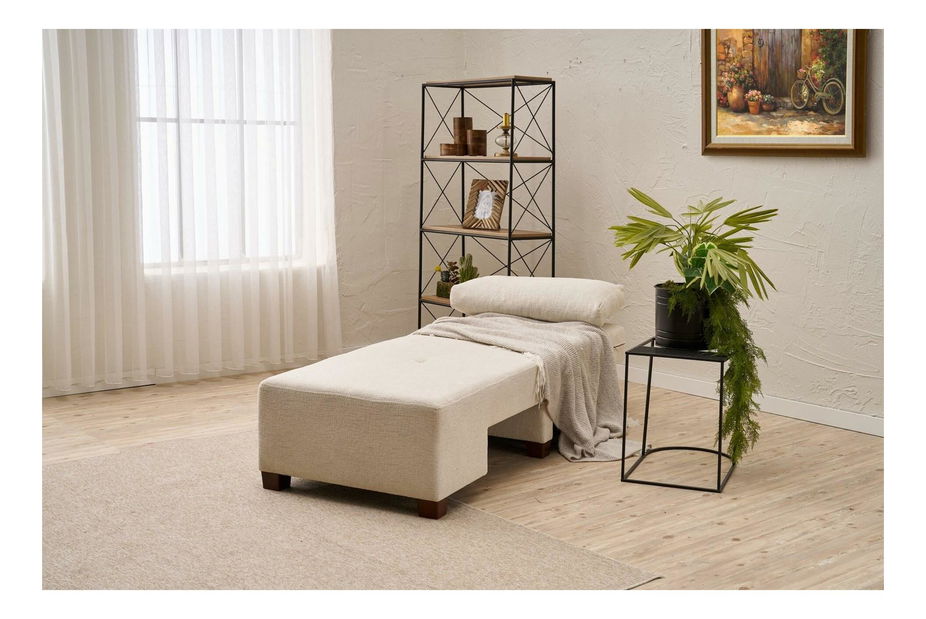 Rozkládací křeslo Perenilla C (P) (krémová + ořech)