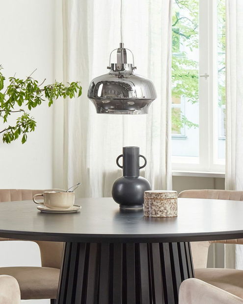 Závěsná lampa Wabu (světlešedá)