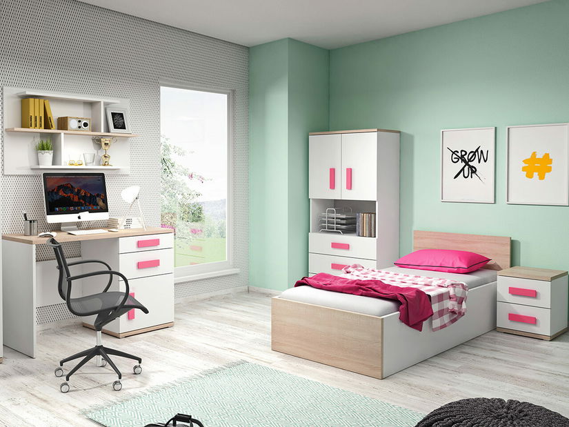 Jednolůžková postel 90 cm Ursu (s úl. prostorem a roštovou deskou