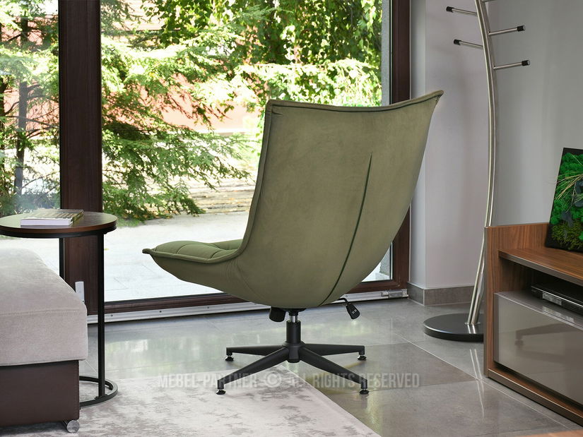 Křeslo Palma (olivový + černá)