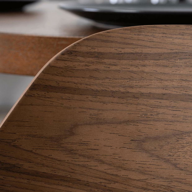 Jídelní židle Obvio (ořech + černá)