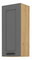 Horní kuchyňská skříňka Lucid 40 G 90 1F (dub artisan + dustgrey)