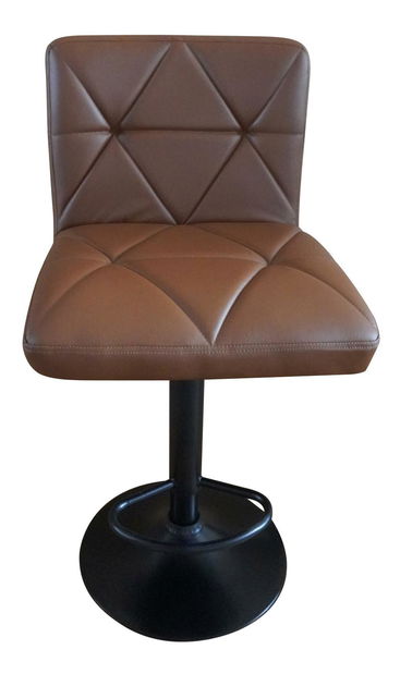 Barová židle Seley (ekokůže hnědá + černá)