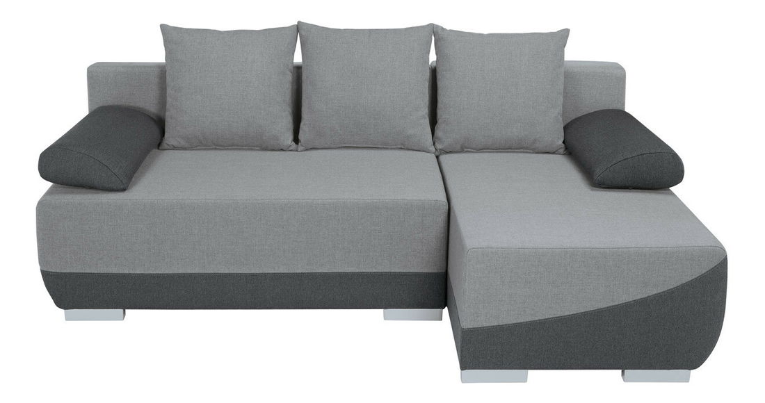 Rohová sedací souprava BRW Taco LUX 3DL.REC (šedá + černá) (P)