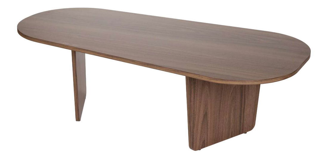 Konferenční stolek Ovallo (tmavé dřevo)