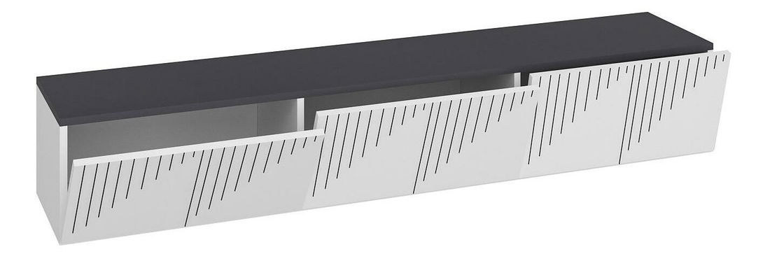 TV stolek/skříňka Kebati 3 (bílá + antracit)