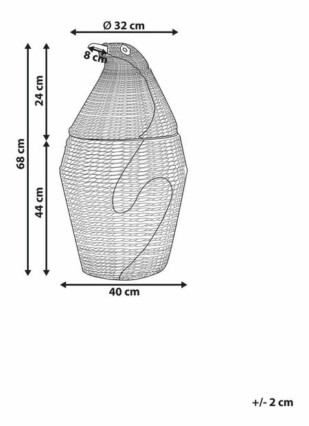 Úložný košík Hector (přírodní)