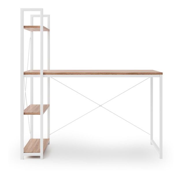 PC stolek Nover (dub sonoma + bílá)