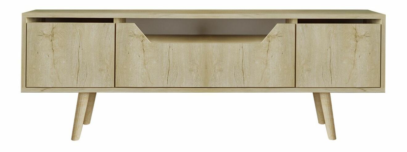 TV skříňka Romia (antracit + zlatá)