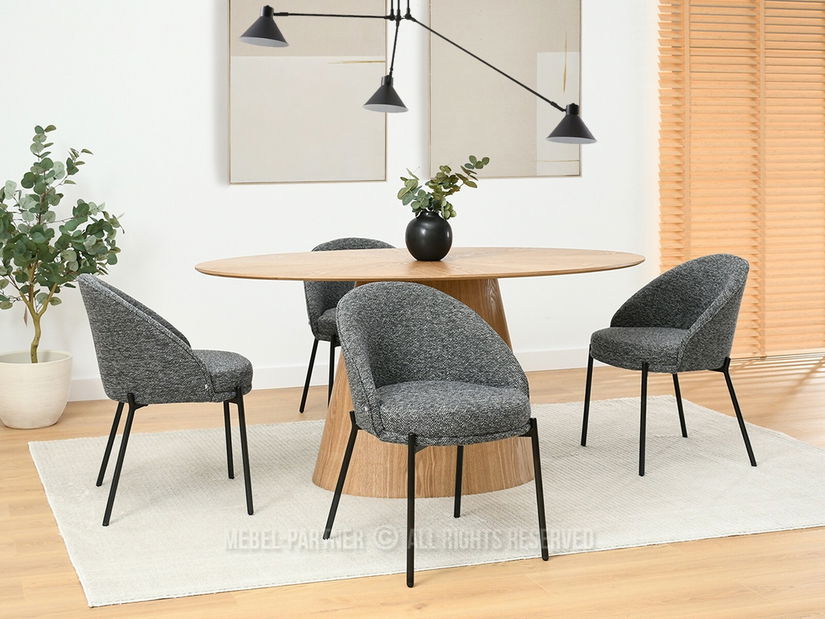 Židle Marine (grafit + černá)