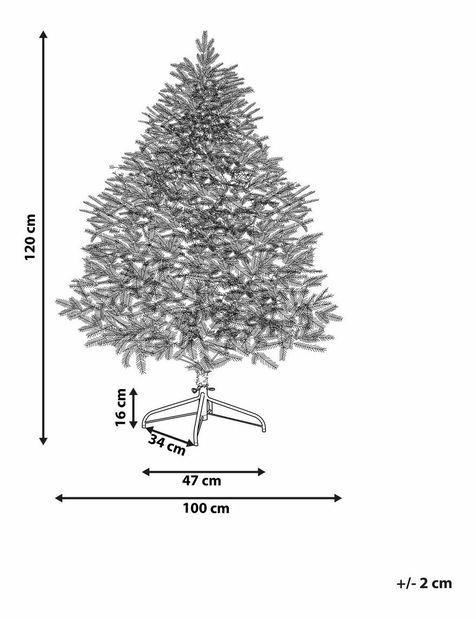 Vánoční stromek 120 cm Maska (bílá)