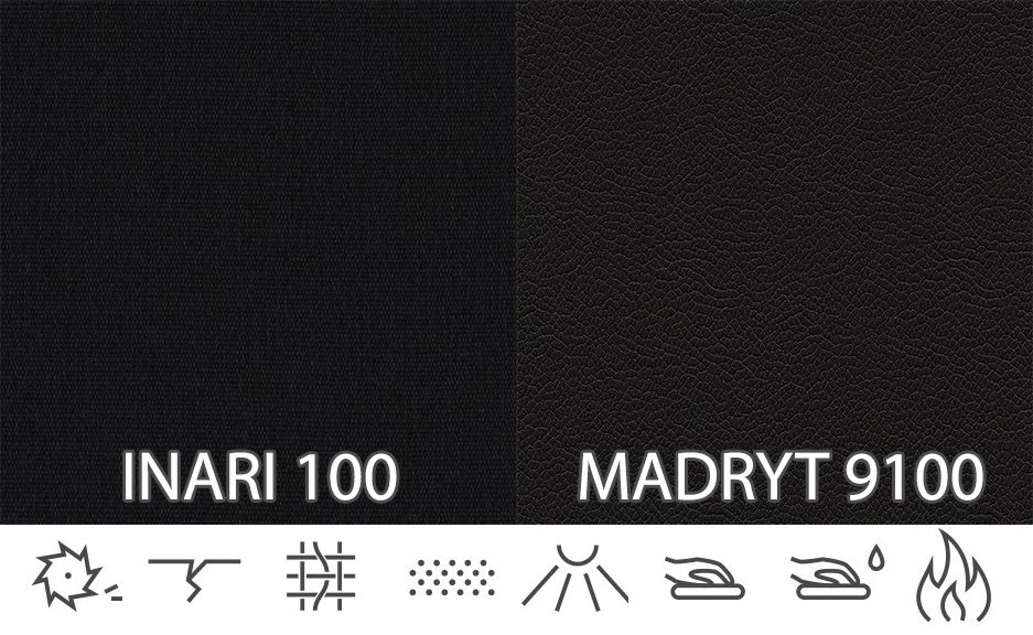 Rohová sedačka Elden (černá) (L)