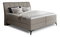 Boxspring postel 160 cm Alberto (béžová) (s matracemi)