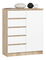 Komoda Kirmair (dub sonoma + bílá)