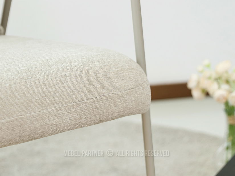 Relaxační křeslo Elesenta (dub + béžová)