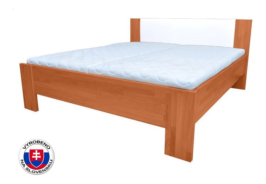 Manželská postel 160 cm Nicky čalouněný čelo (masiv)