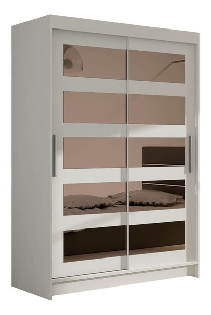 Šatní skříň Aplaudida IV (bílá)