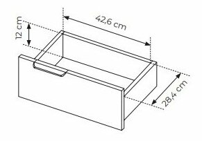 Komoda Rastafa D3S (dub artisan + černá)