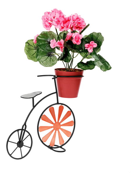 Retro květináč ve tvaru kola Esca (bordová + černá)