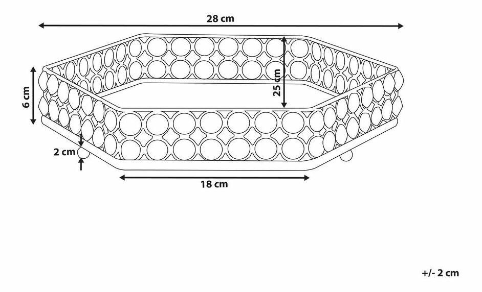 Podnos Vantin (zlatá) *výprodej
