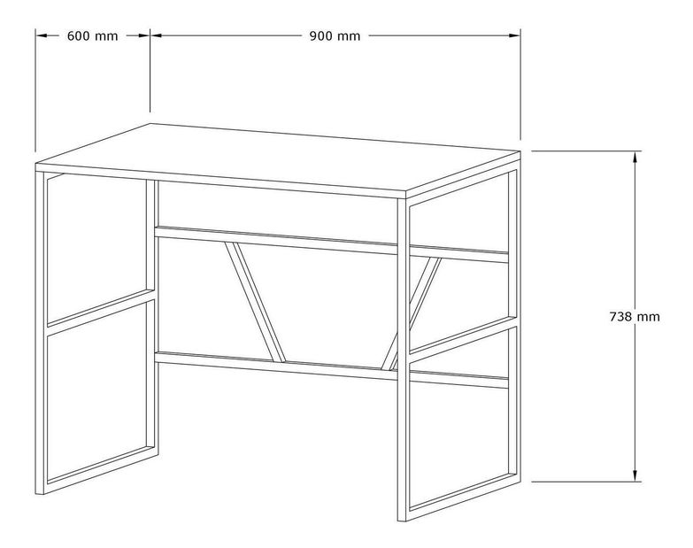 PC stolek Montreal (antracit)