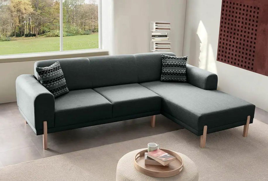 Rohová sedačka Westy (šedá) (L)