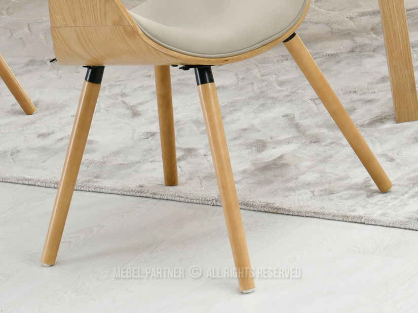 Jídelní židle Busque (béžová + dub)