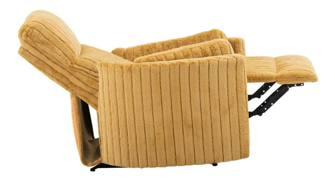 Polohovací křeslo Reunirse (hořčicová)