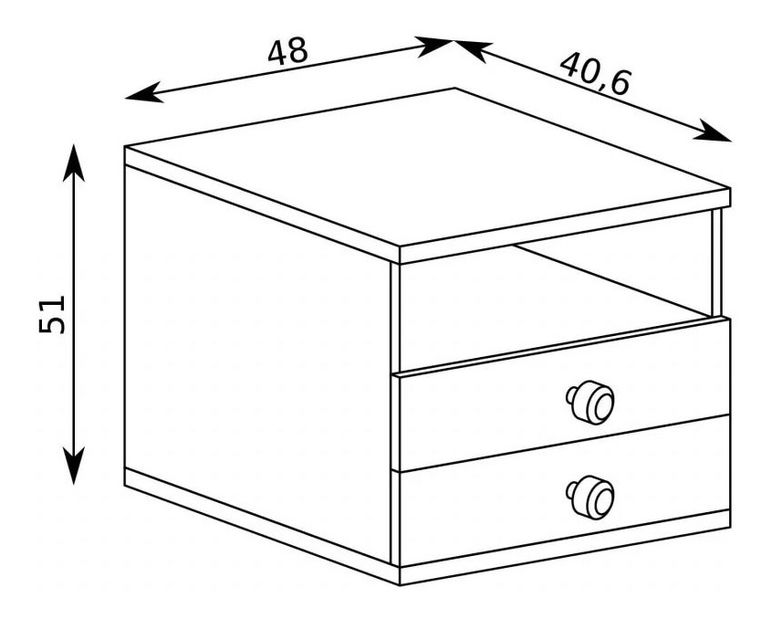 Noční stolek Claudi 17 (dub artisan)