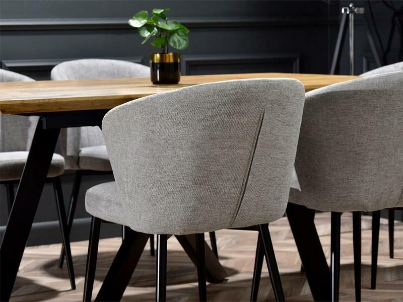 Židle Zane (šedá + černá)