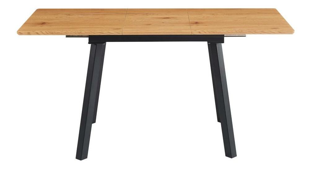 Jídelní stůl Dylan (dub + černá) (pro 4 až 6 osob)