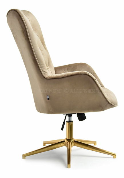 Křeslo Meryl (béžová + zlato)