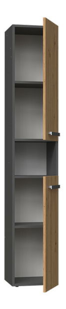 Koupelnová skříňka Neltossa 7 (antracit + dub artisan)