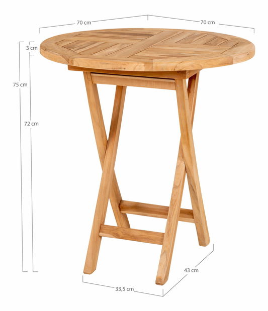 Zahradní stolek Orvoria 1 (přírodní)