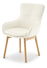 Jídelní židle Camisetas (krémová + dub)