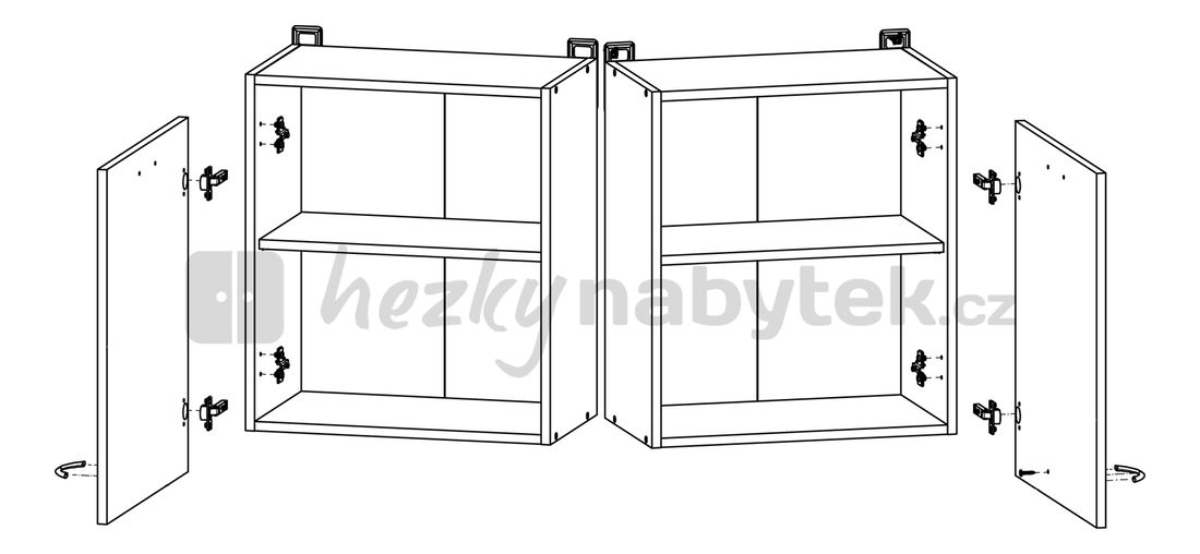 Horní kuchyňská skříňka BRW Junona line G1D/50/57/LP (Dub sonoma)