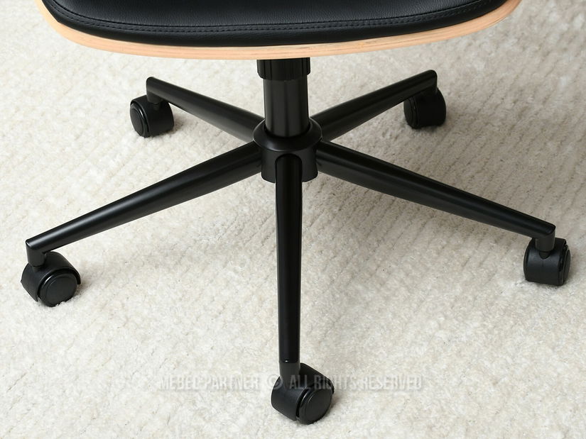 Křeslo Clementine (dub černý + černá)