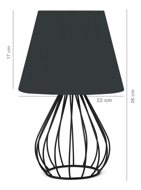 Stolní lampa Anteresso 7 (antracit + černá)
