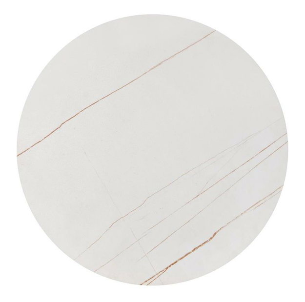 Set 2 ks. konferenčních stolků Fantoma (bílý mramor + zlatá)