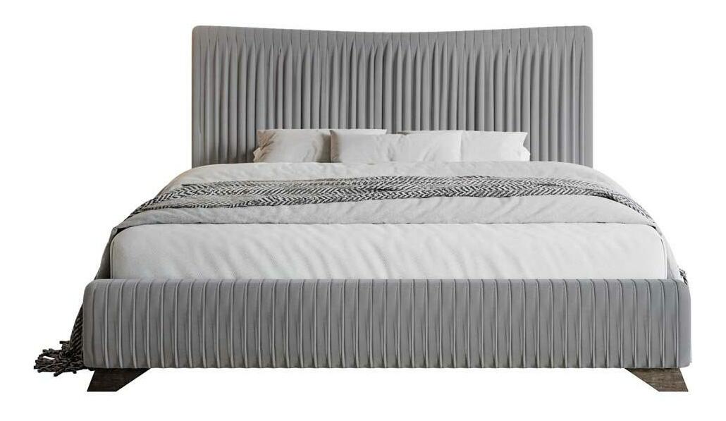 Manželská postel 160 cm Batam 160 (s roštem) (šedá)