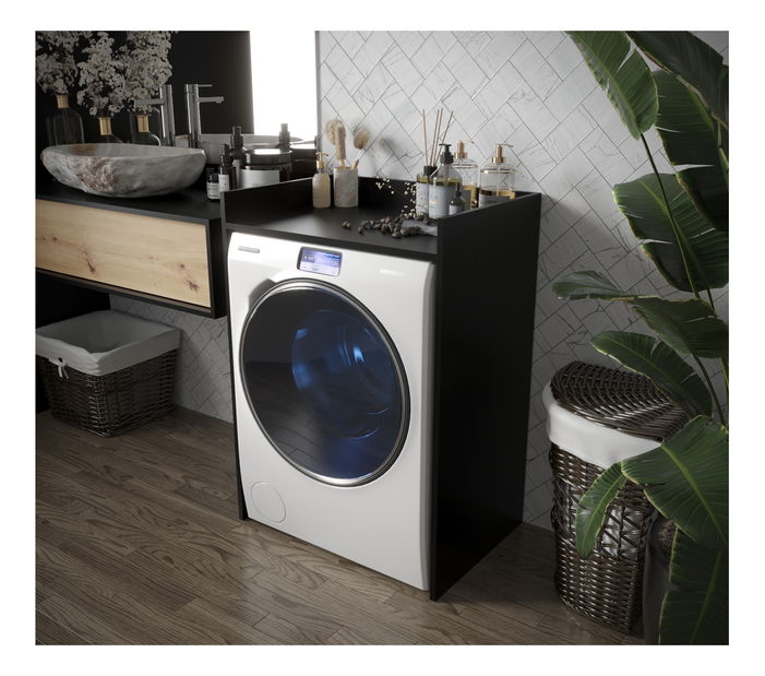 Skříňka na pračku Ottilia (černá matná)