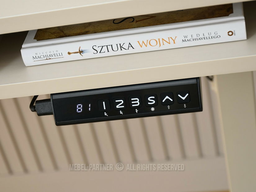 PC stolek s nastavitelnou výškou Occott 120 (krémová)