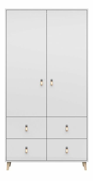 Šatní skříň Figu (bílá)