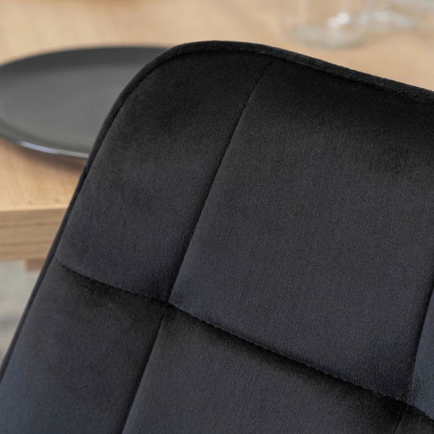 Jídelní set Chiapas (dub artisan + černá) (pro 4 osoby)