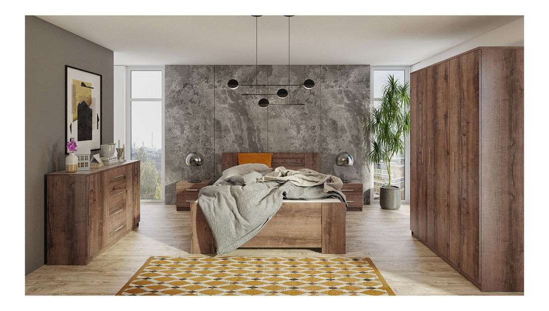 Šatní skříň Bonaparte SZ3D (dub monastery)