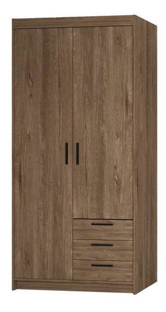 Šatní skříň Elanor 2D 3S (dub lefkas)